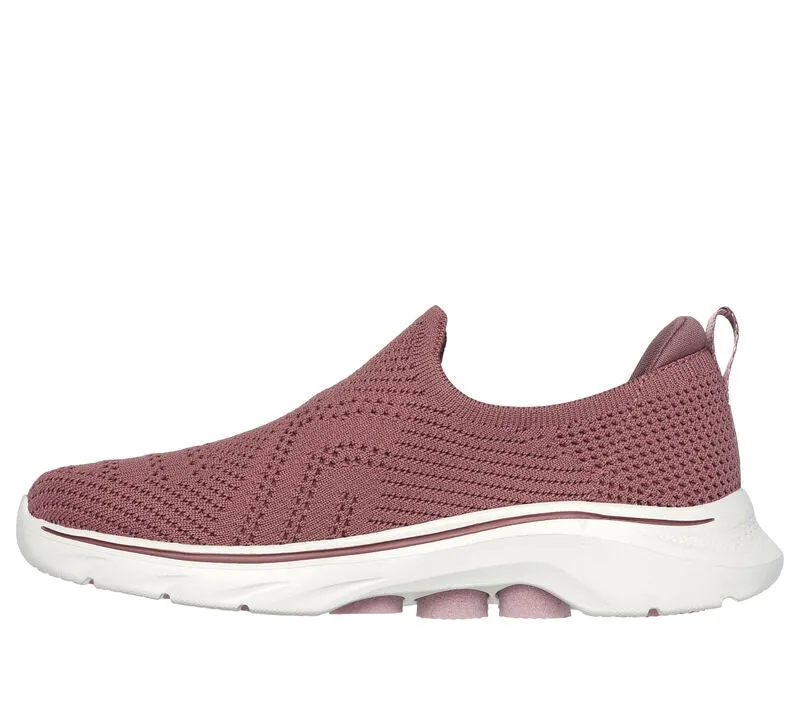 Skechers Go Walk 7 Amina Mauve Slip On Shoe