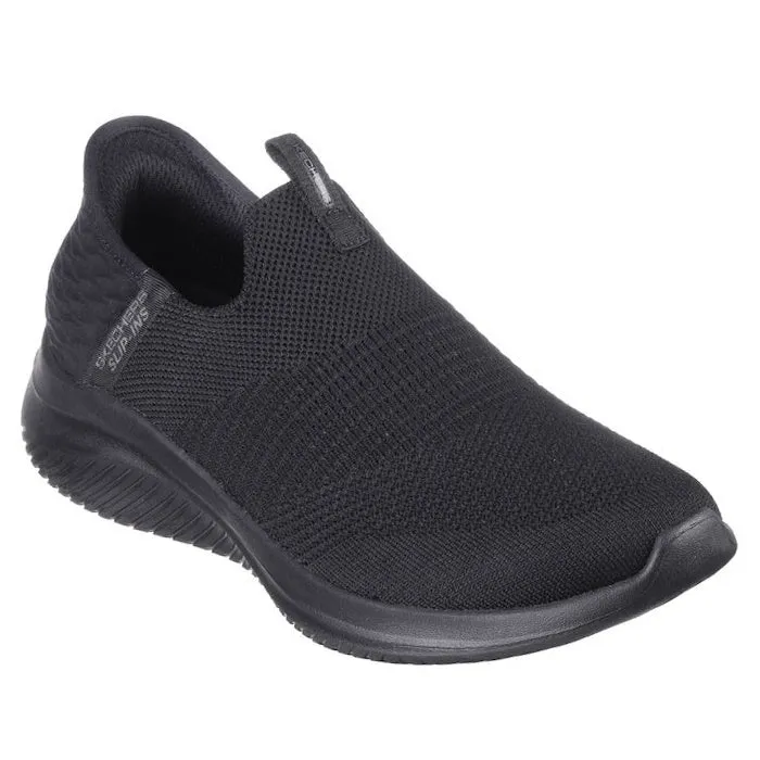 Skechers Ultra Flex 3.0 Slip In Cozy Streak Black WIDE WIDTH