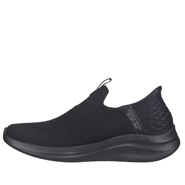 Skechers Ultra Flex 3.0 Slip In Cozy Streak Black WIDE WIDTH