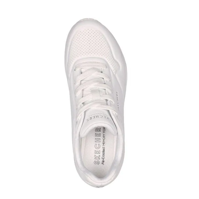 Skechers Uno Stand On Air WIDE Width Womens Trainer White