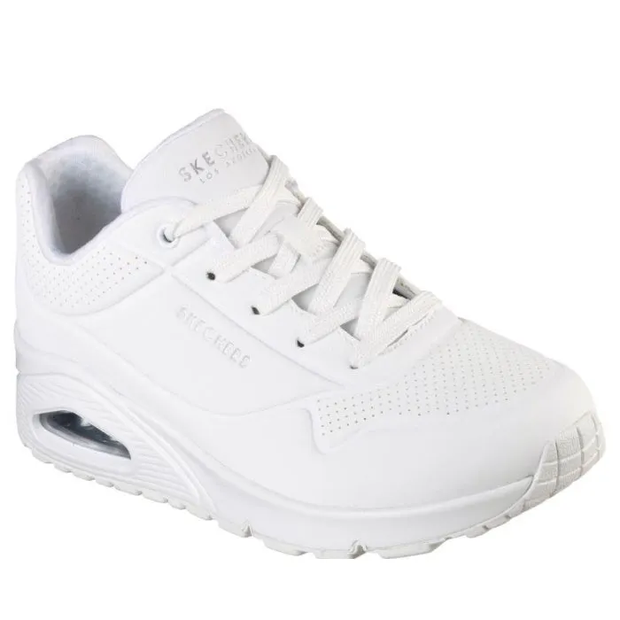 Skechers Uno Stand On Air WIDE Width Womens Trainer White