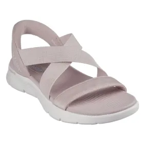 Skechers Womens Slip Ins Sandals Go Walk Flex Glimmer Rose Pink