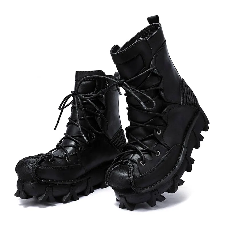 TEEK - Italian Desert Laced Motorcycle Boots