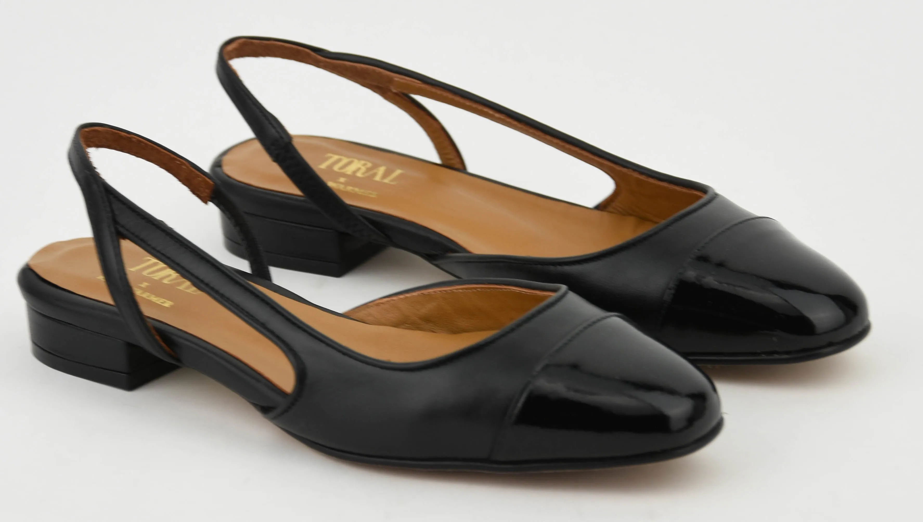 TORAL X PW MANHATTAN SLINGBACK BALLERINA BLACK