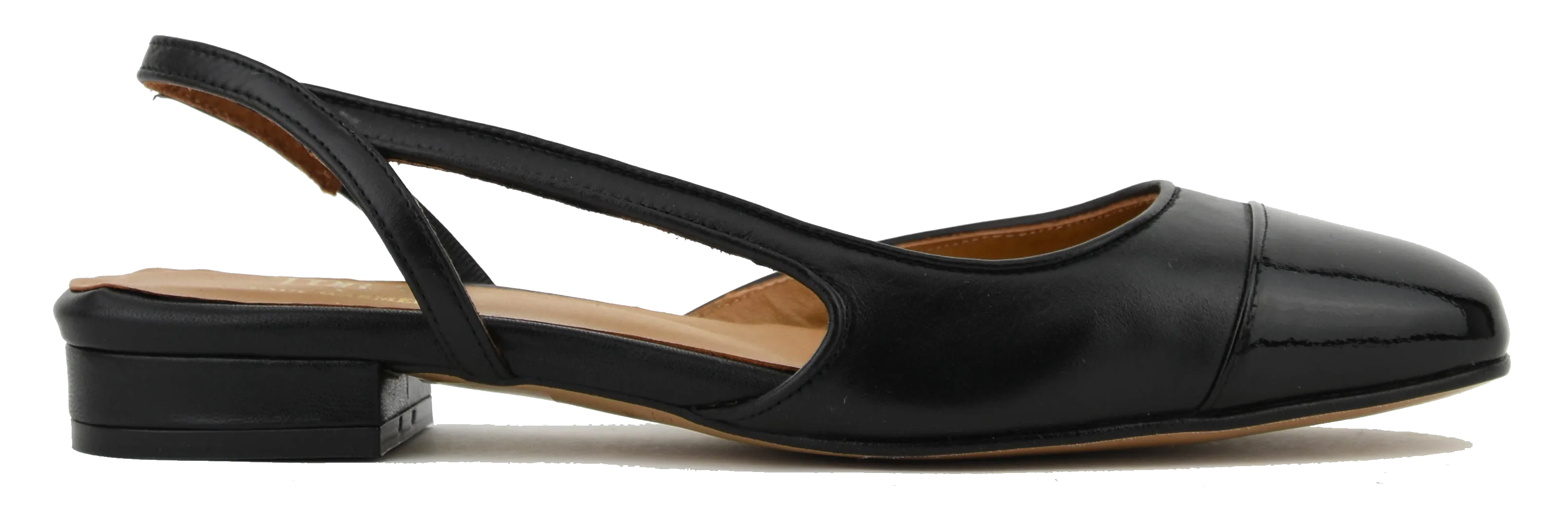 TORAL X PW MANHATTAN SLINGBACK BALLERINA BLACK