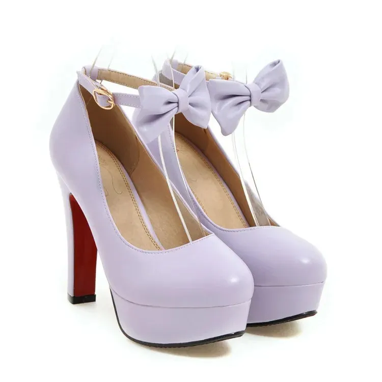 Trendy Mary Jane Bowtie High Heels