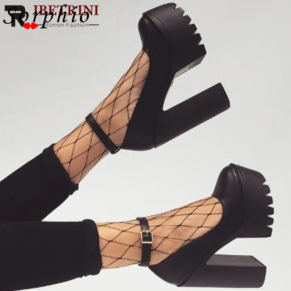 Trendy Mary Jane High Platform Heels