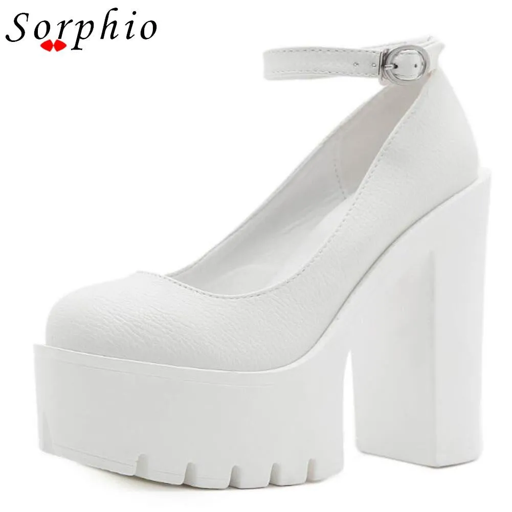 Trendy Mary Jane High Platform Heels