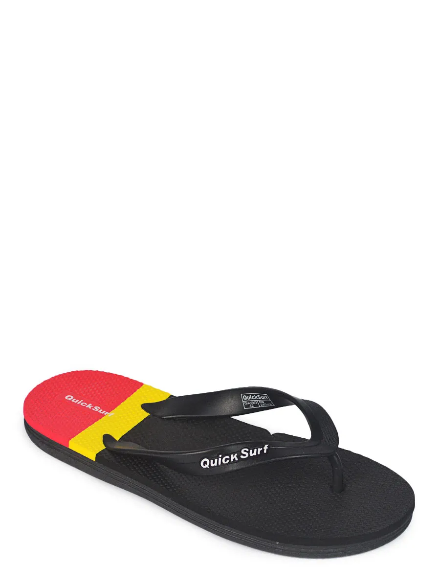 Tri Color - Flip Flop - 6033 - Black / Red / Yellow