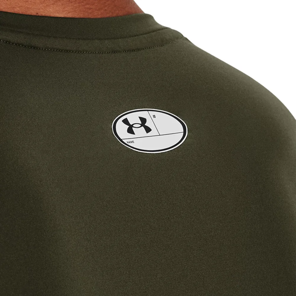 Under Armour HeatGear Compression T-Shirt - Khaki Green