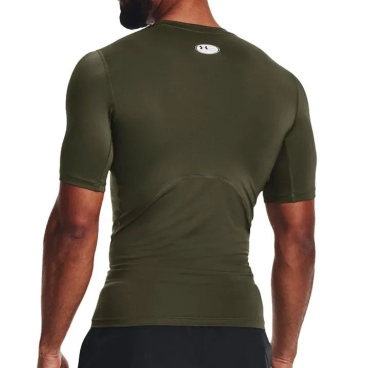 Under Armour HeatGear Compression T-Shirt - Khaki Green