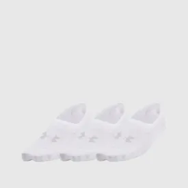 Under Armour Unisex BREATHE LITE ULTRA LOW 3PK White