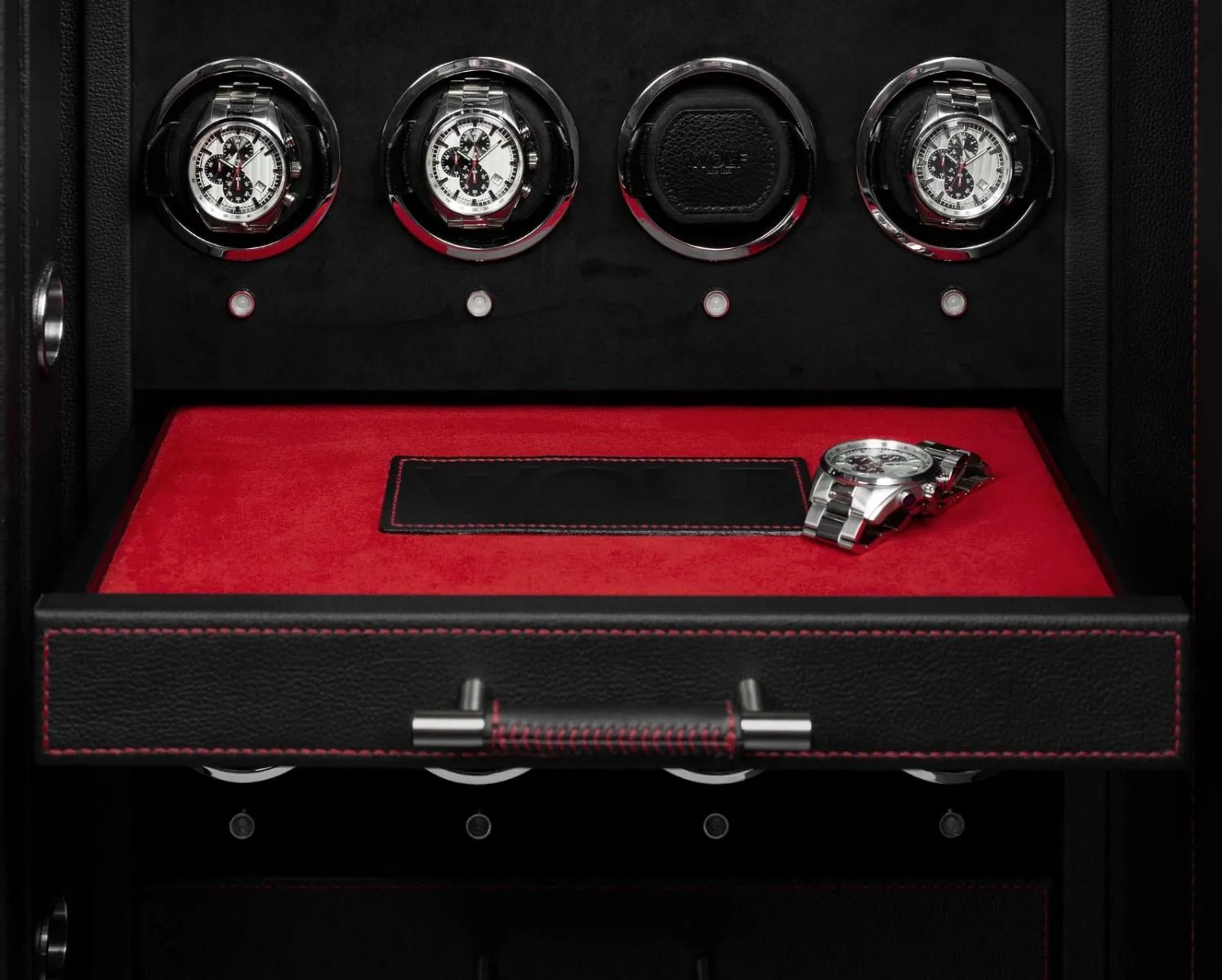 Wolf - Churchill 16-Unit Watch Winder Safe | 481603