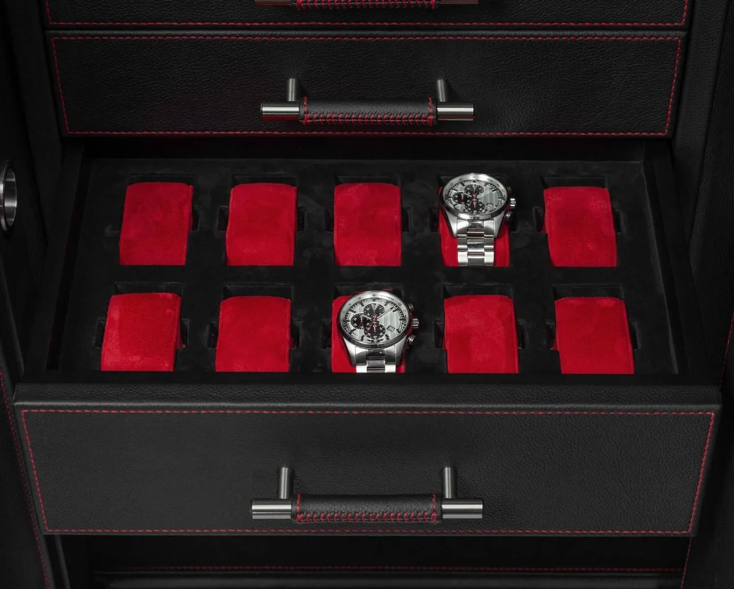 Wolf - Churchill 16-Unit Watch Winder Safe | 481603