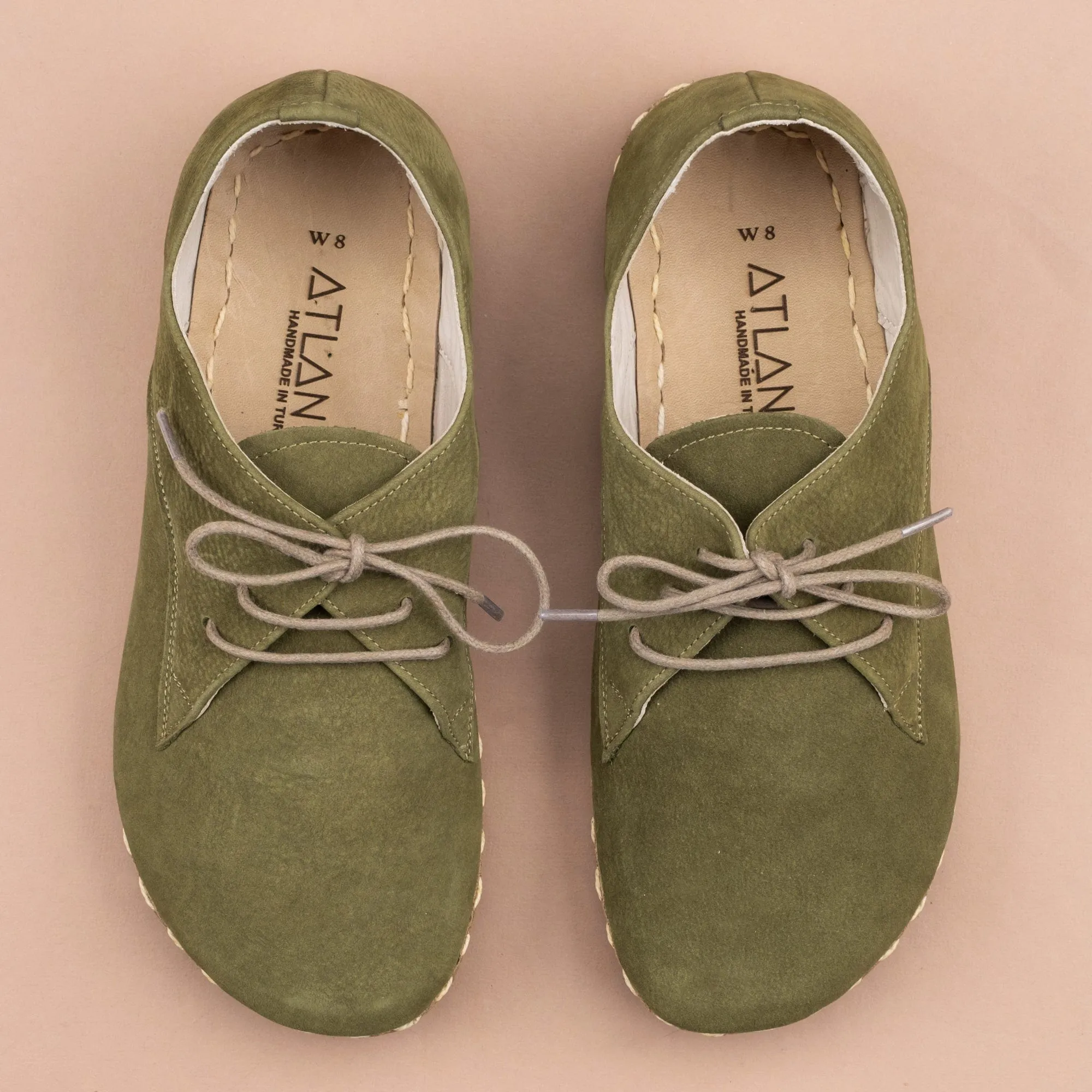 Women's Olive Oxfords