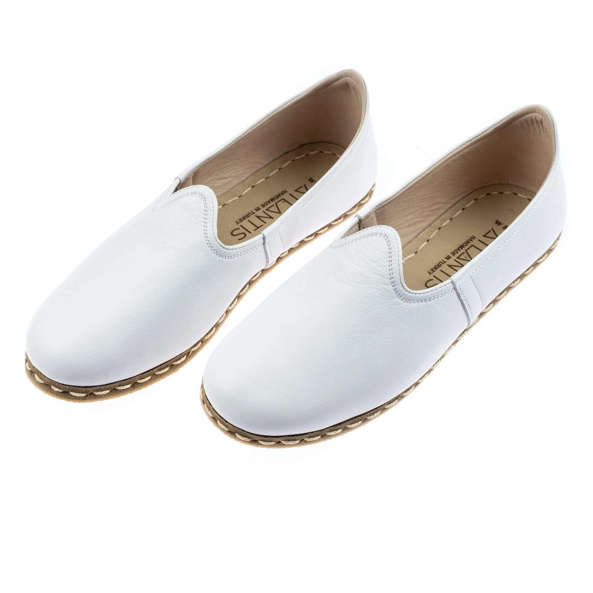 Women's White Slip On Shoes